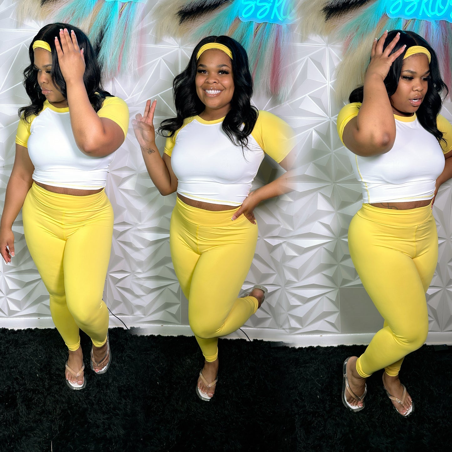 “SweetLike Honey” yellow headband set