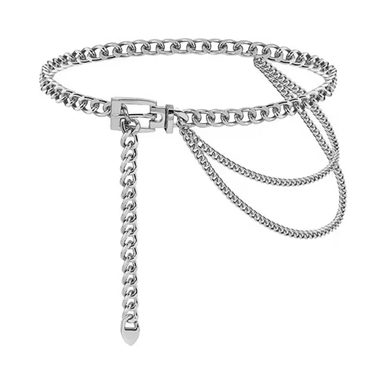 Chain belt silver or gold