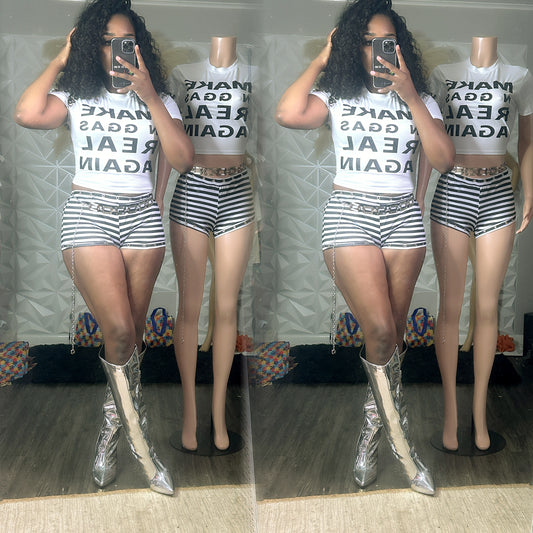 Itty Bitty (striped shorts )