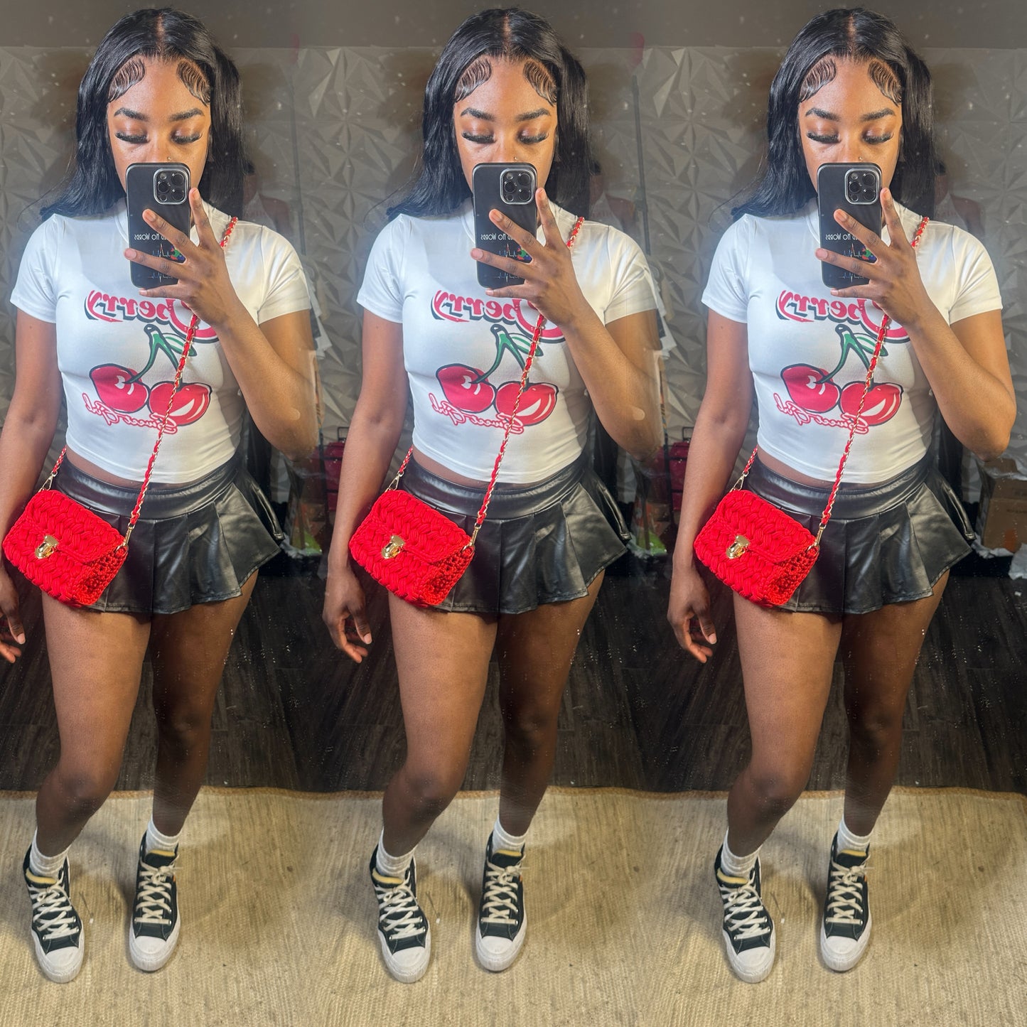 Itty bitty mini skirt