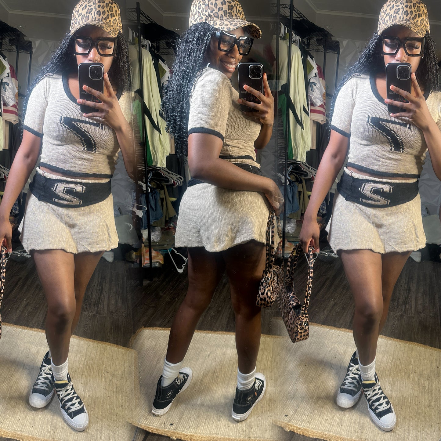 “YOU ARE IN MY WAY” skirt set