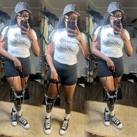 “LOCALLY HATED” biker tights set