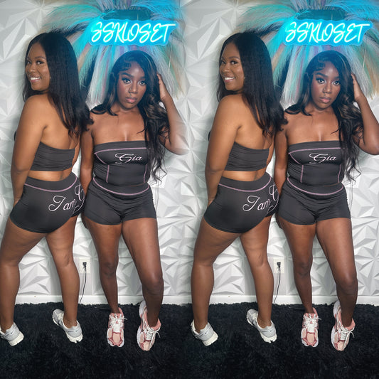 “Gia” tube top set