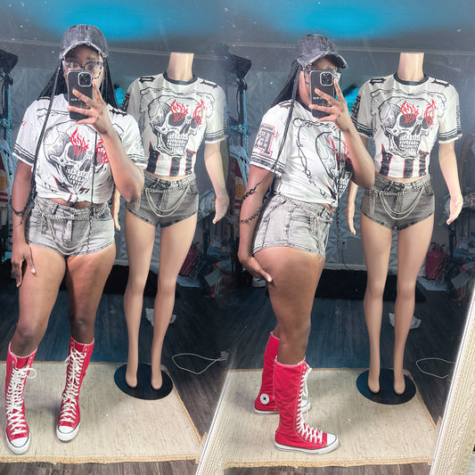 “Showing Cheeks” stretch shorts